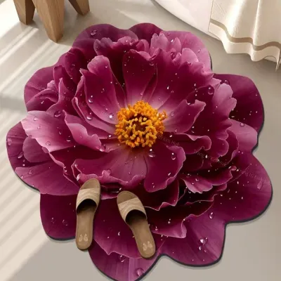 3D Pattern Non-Slip Absorbent Bathroom & Floor Mat